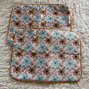 Floral Reversible Dish Drying Mats
